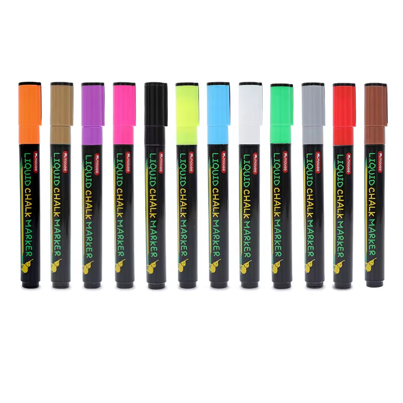 MARCADORES DE TIZA LIQUIDA SET DE 12 COLORES BORRABLES MULTISUPERFICIE 2