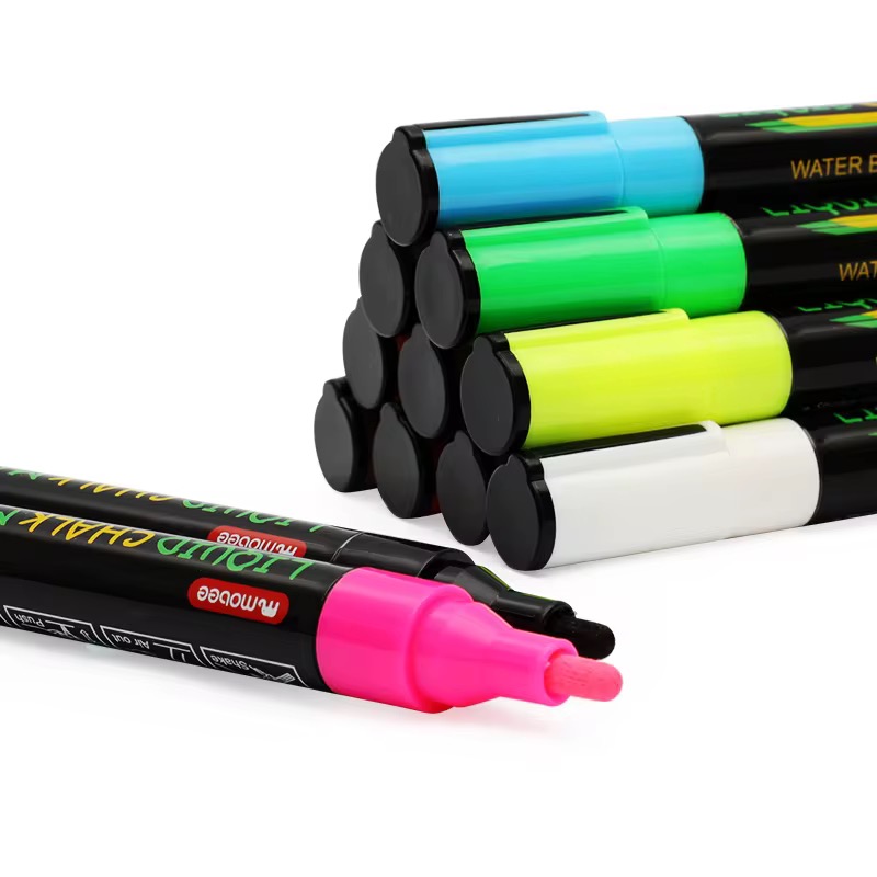 MARCADORES DE TIZA LIQUIDA SET DE 12 COLORES BORRABLES MULTISUPERFICIE 3