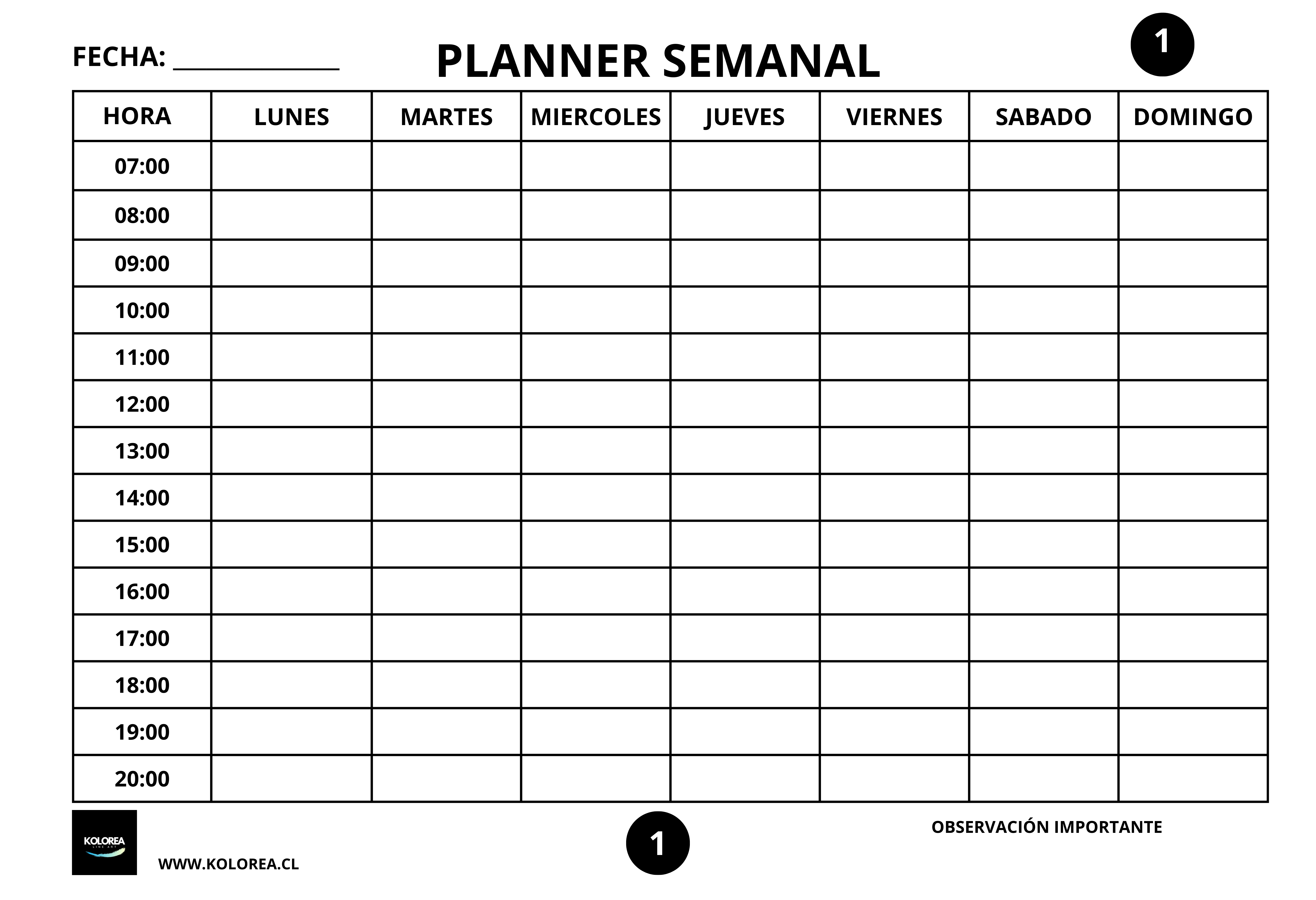 PLANNER 1