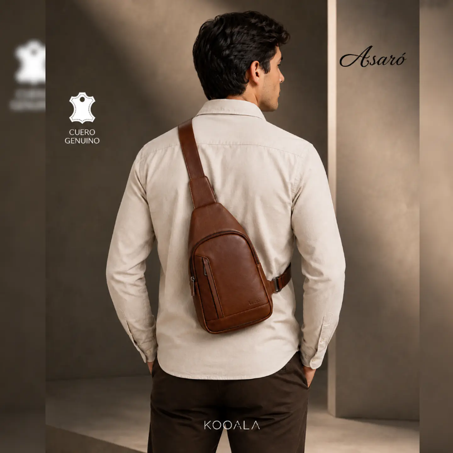 Pechera de Cuero Genuino para Hombre – Asaró 4