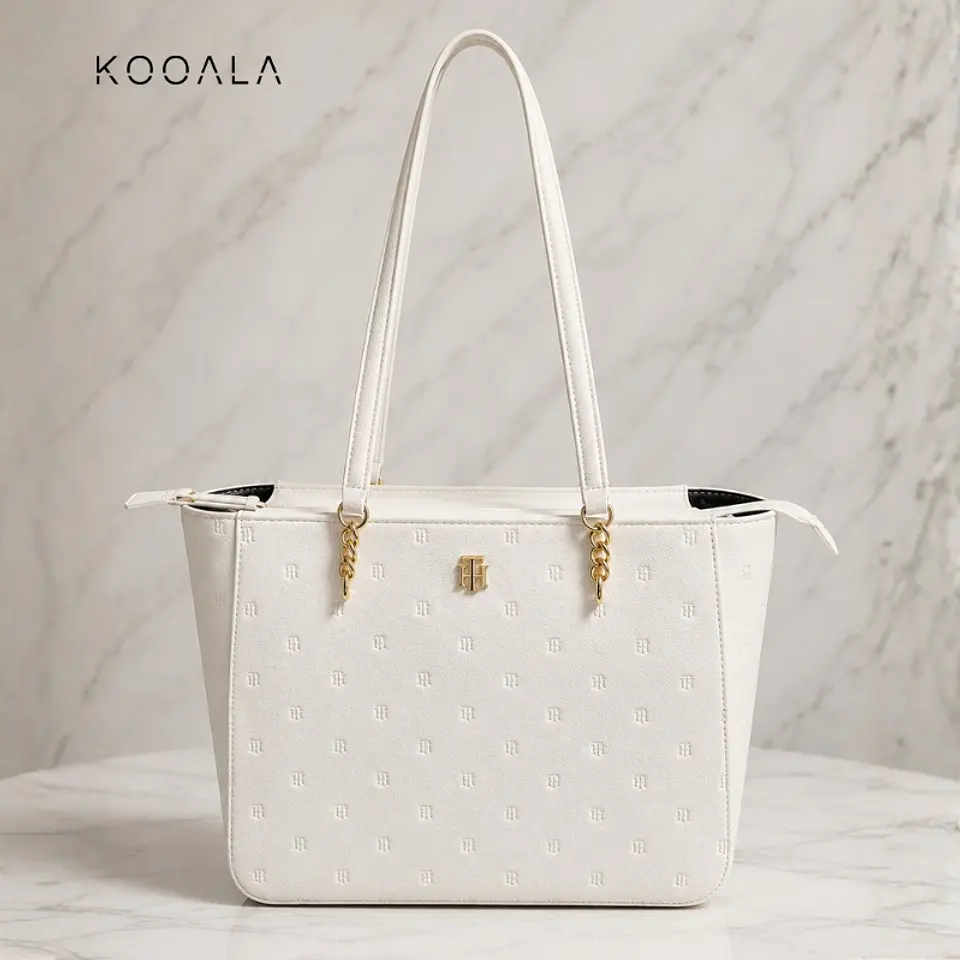 Cartera Tommy Hilfiger Blanca para Mujer – Estilo Tote 1