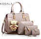 Set de Carteras 4 en 1 para Mujer con Morral y Neceser - Miniatura 1