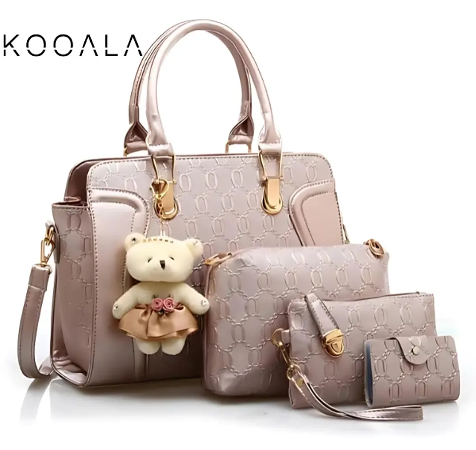 Set de Carteras 4 en 1 para Mujer con Morral y Neceser 1