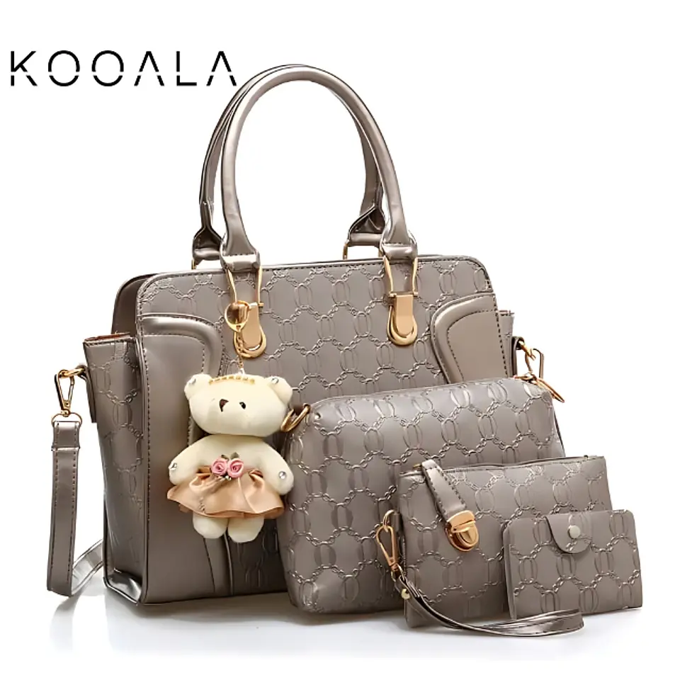 Set de Carteras 4 en 1 para Mujer con Morral y Neceser 9