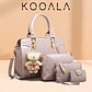 Set de Carteras 4 en 1 para Mujer con Morral y Neceser - Miniatura 10