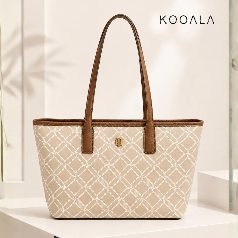 Bolso Tote Tommy Hilfiger Beige para Mujer 1