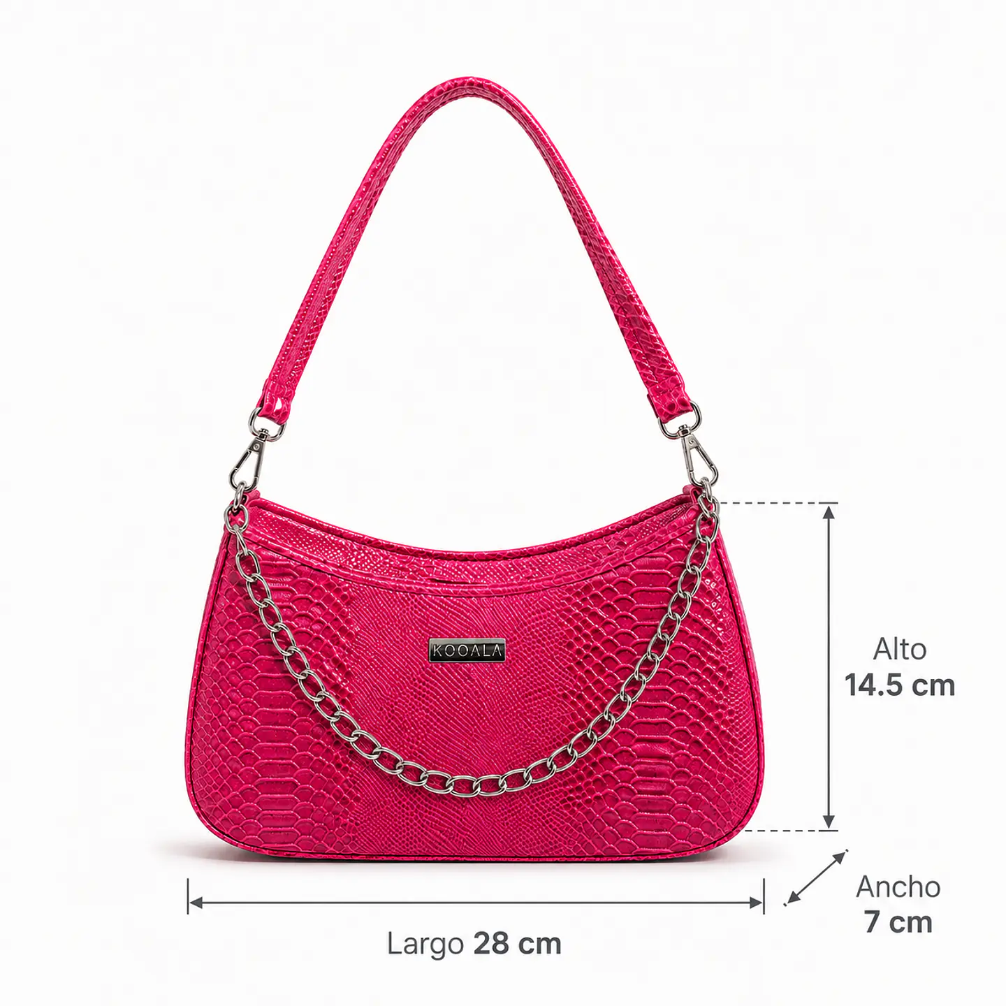 Cartera Baguette Croco Shine para Mujer 4