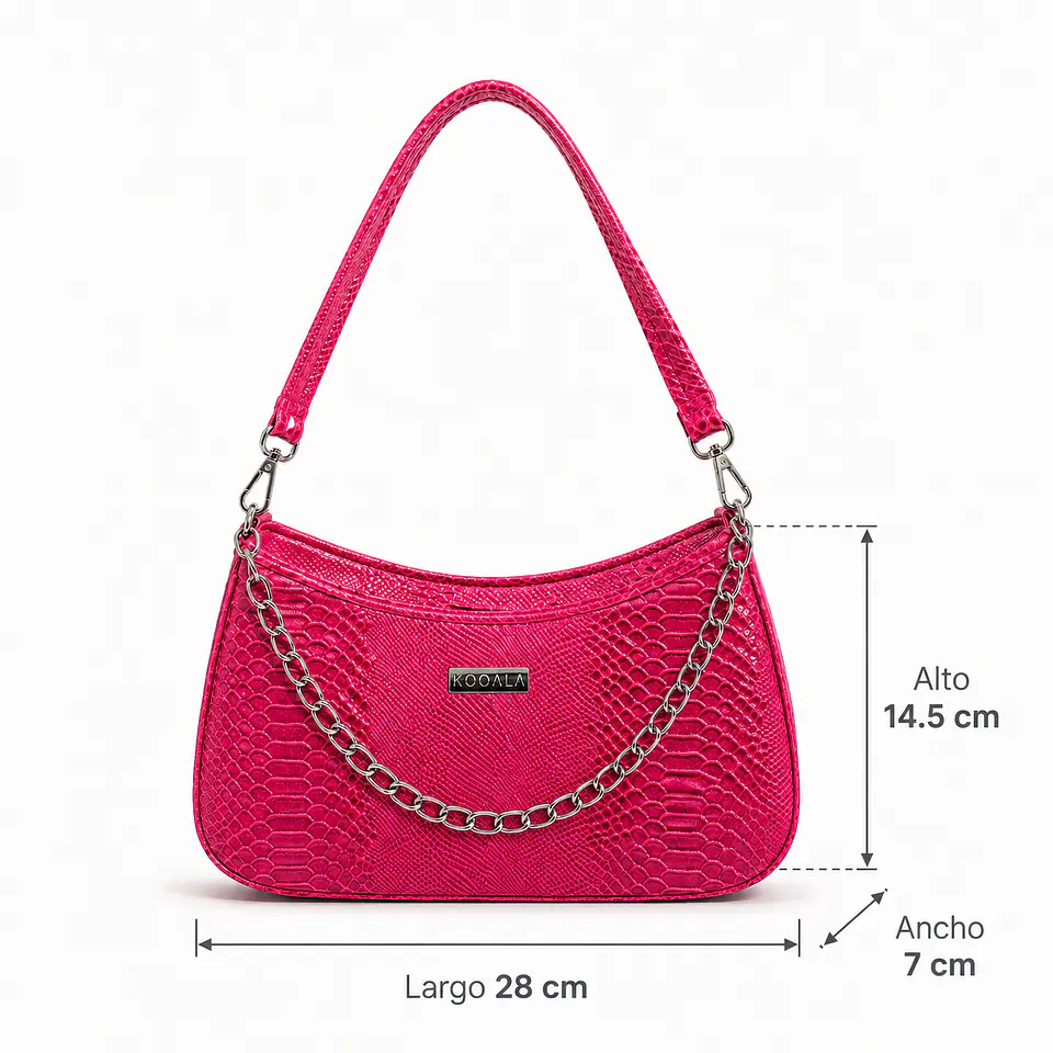 Cartera Baguette Croco Shine para Mujer 4