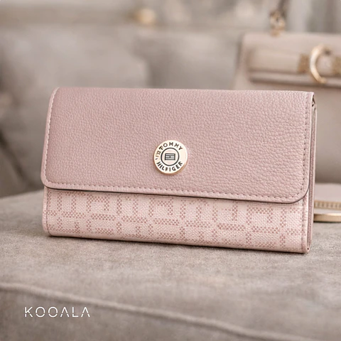 Billetera Tommy Hilfiger Rosada Original para Mujer