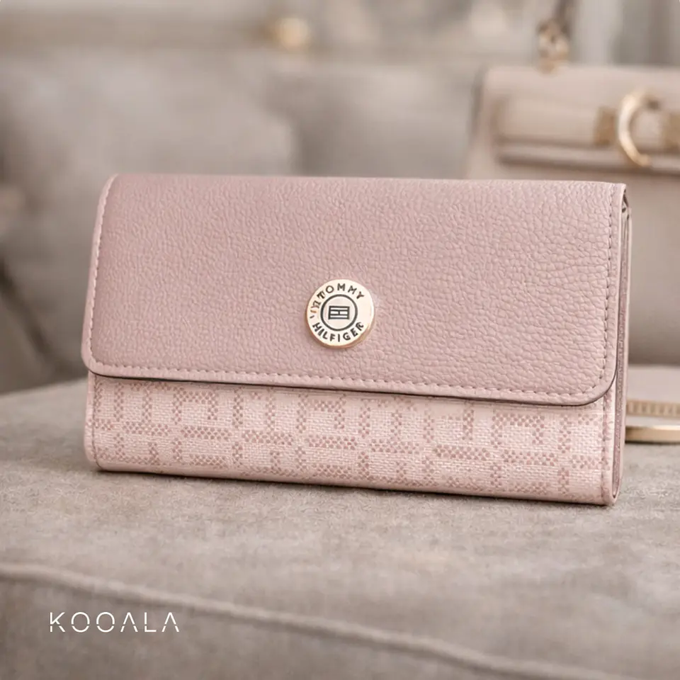 Billetera Tommy Hilfiger Rosada Original para Mujer 1