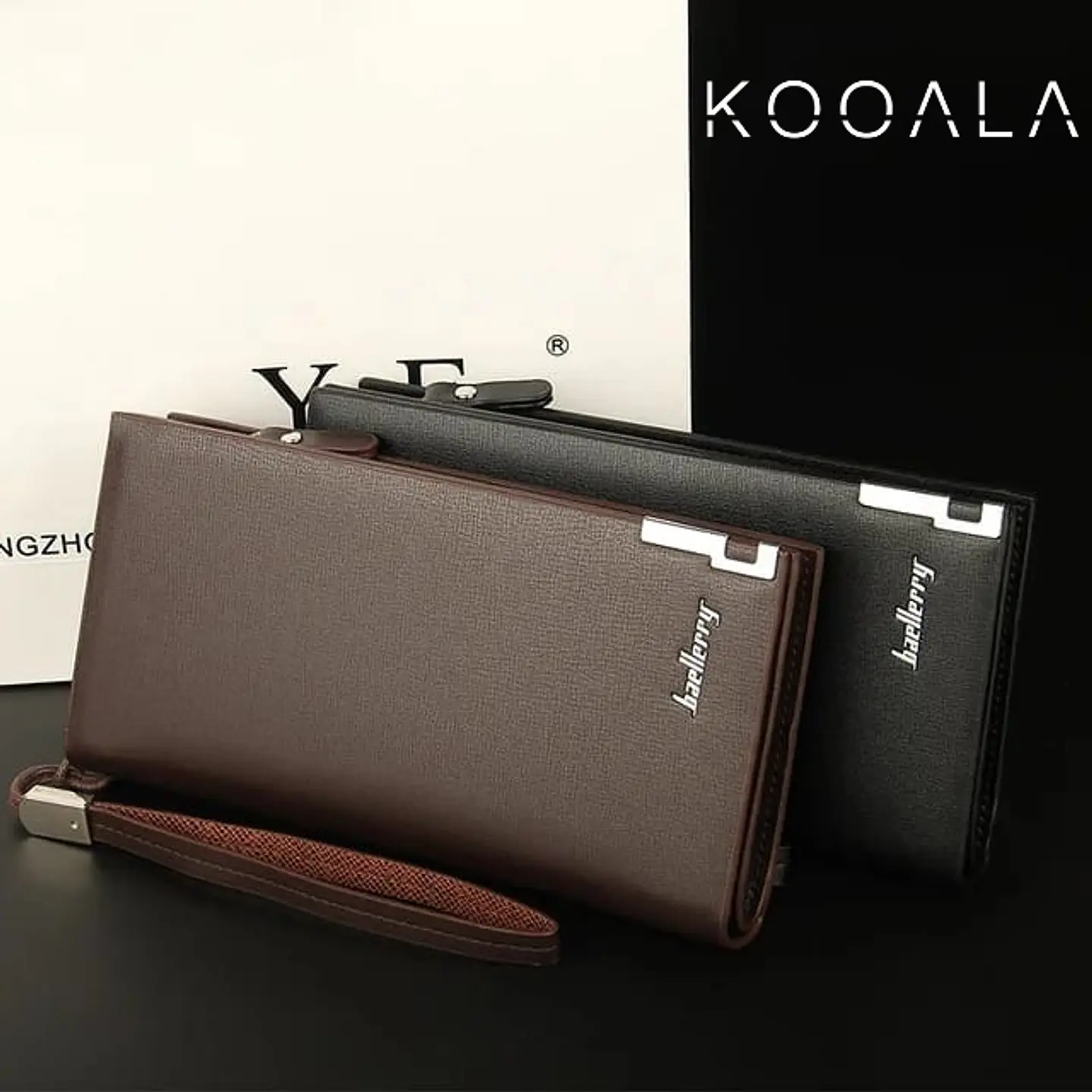 Billetera Baellerry Larga con Detalle Metálico para Hombre 1