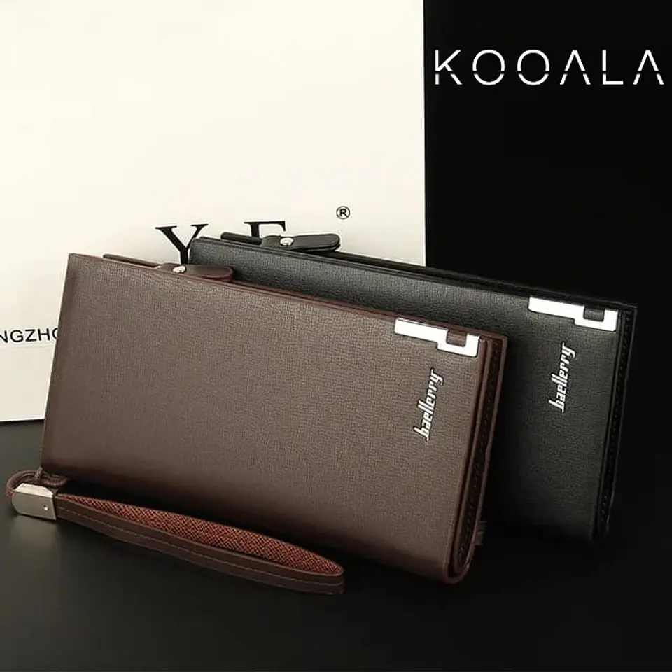 Billetera Baellerry Larga con Detalle Metálico para Hombre 1
