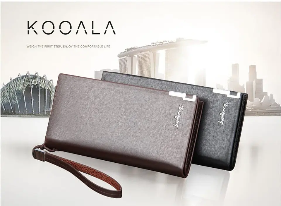Billetera Baellerry Larga con Detalle Metálico para Hombre 3