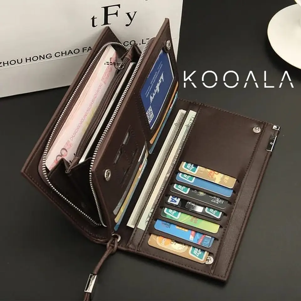 Billetera Baellerry Larga con Detalle Metálico para Hombre 4
