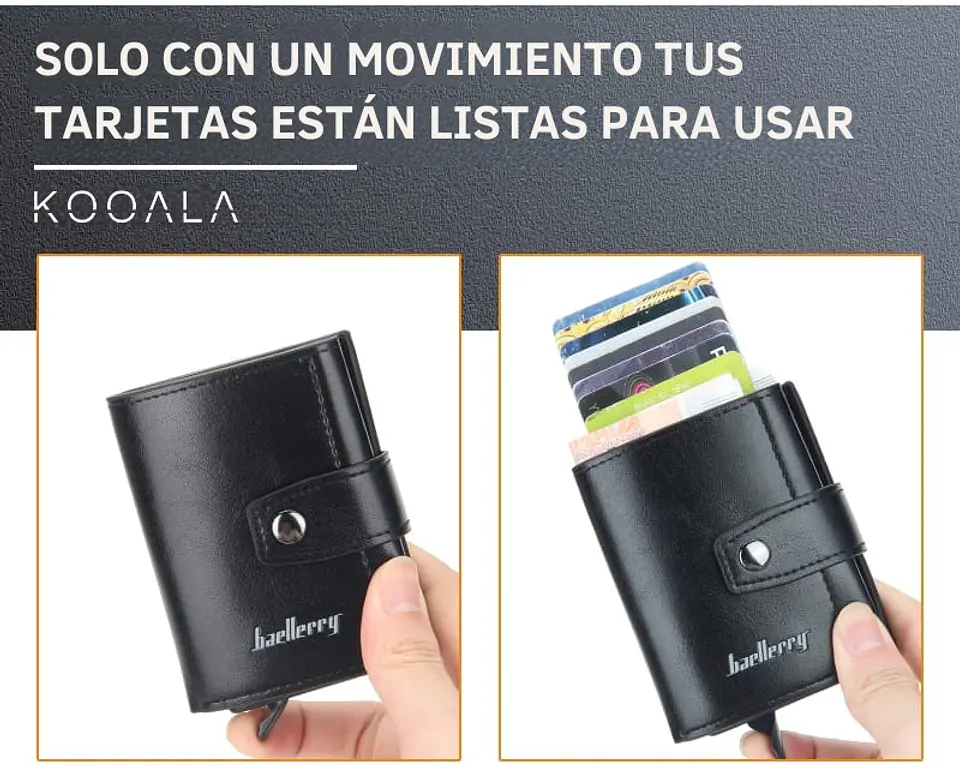 Billetera Smart KOOALA con Tarjetero Automático RFID 6