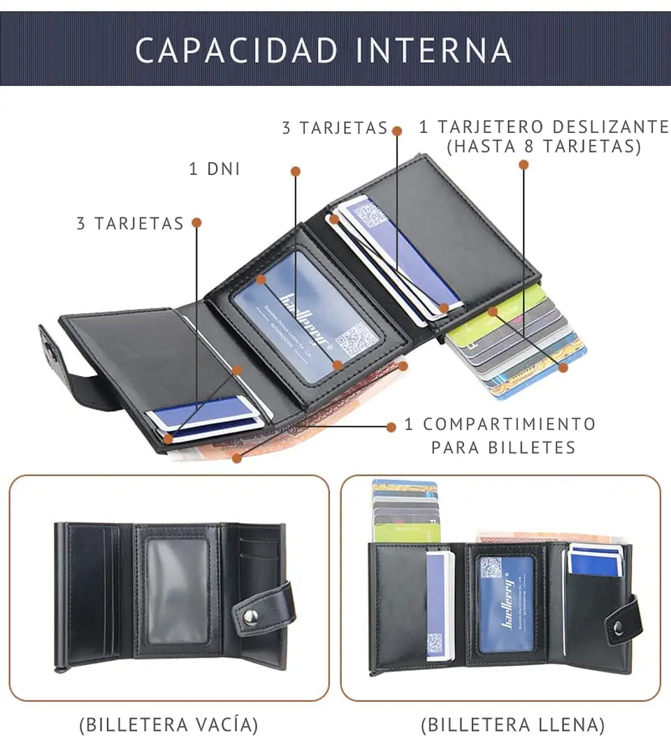 Billetera Smart KOOALA con Tarjetero Automático RFID 7