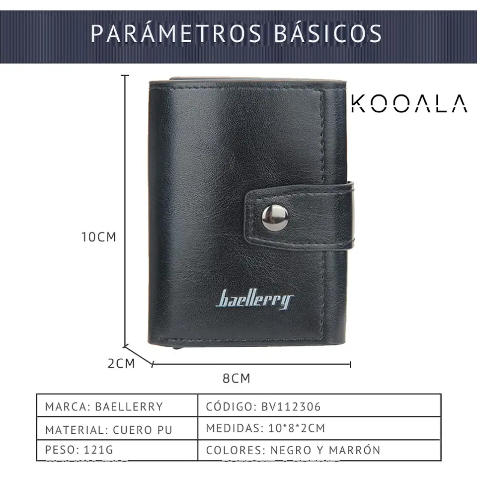 Billetera Smart KOOALA con Tarjetero Automático RFID 8