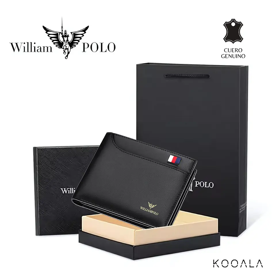 Billetera William Polo Turín de Cuero Genuino 2