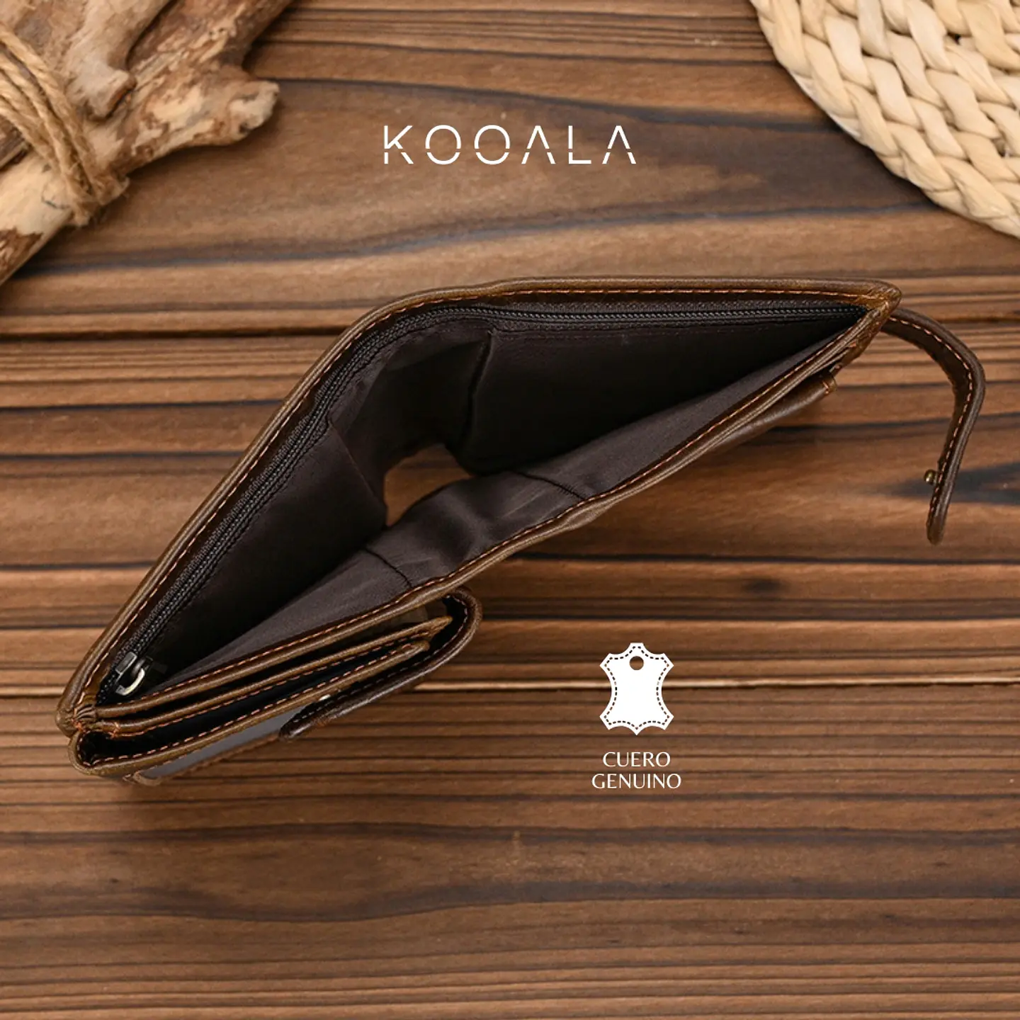 Billetera Premium Leather Max de Cuero Genuino 5