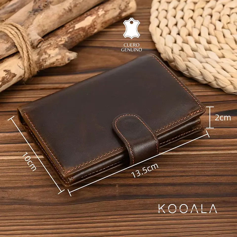 Billetera Premium Leather Max de Cuero Genuino 6