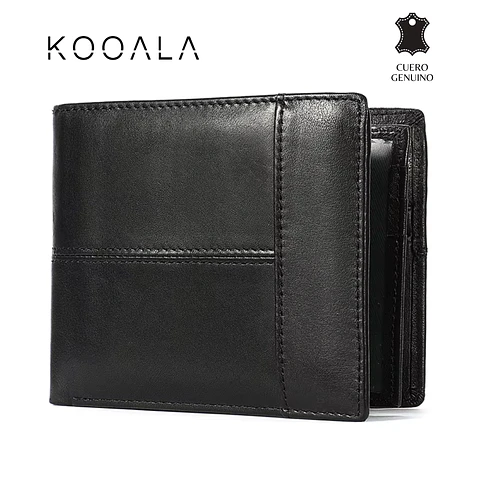 Billetera Slim Classic Pro de Cuero Genuino