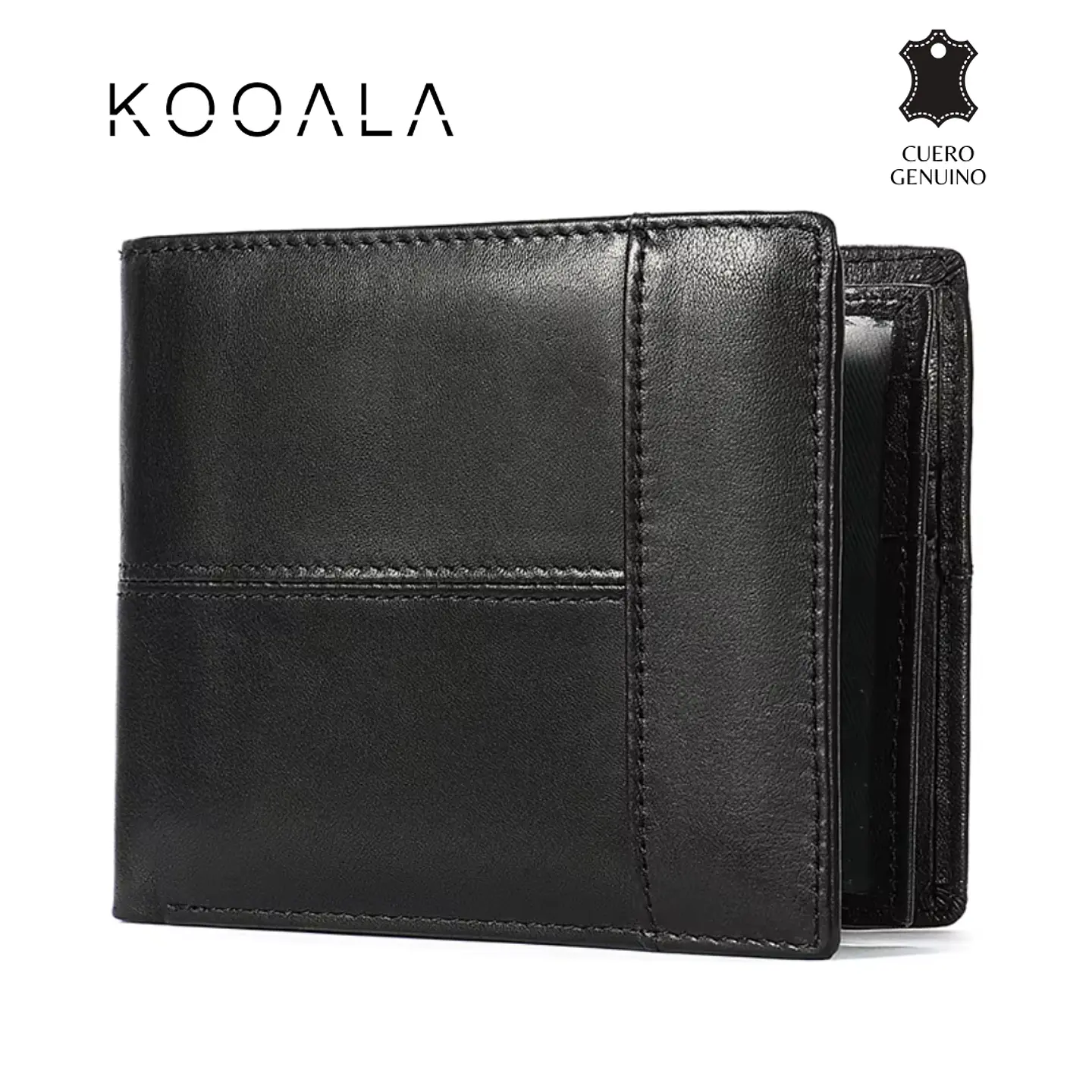 Billetera Slim Classic Pro de Cuero Genuino 1