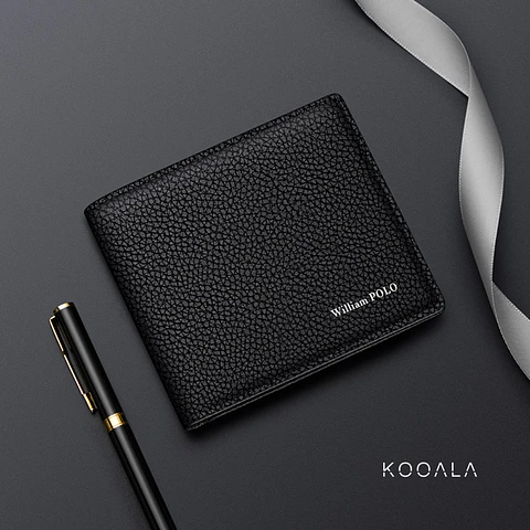 Billetera William Polo Textura Classic RFID de Cuero