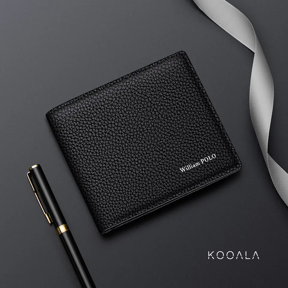 Billetera William Polo Textura Classic RFID de Cuero 1