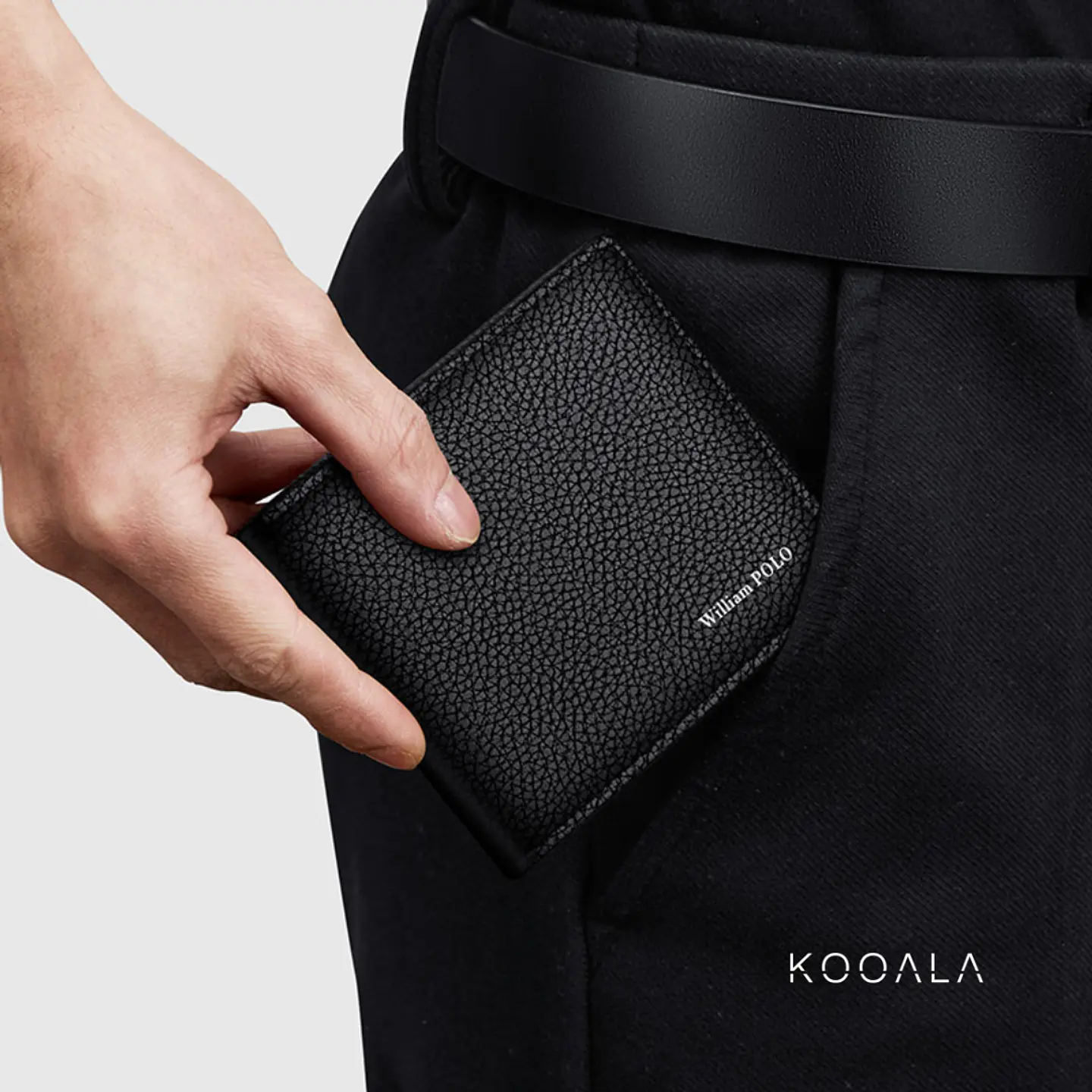 Billetera William Polo Textura Classic RFID de Cuero 4