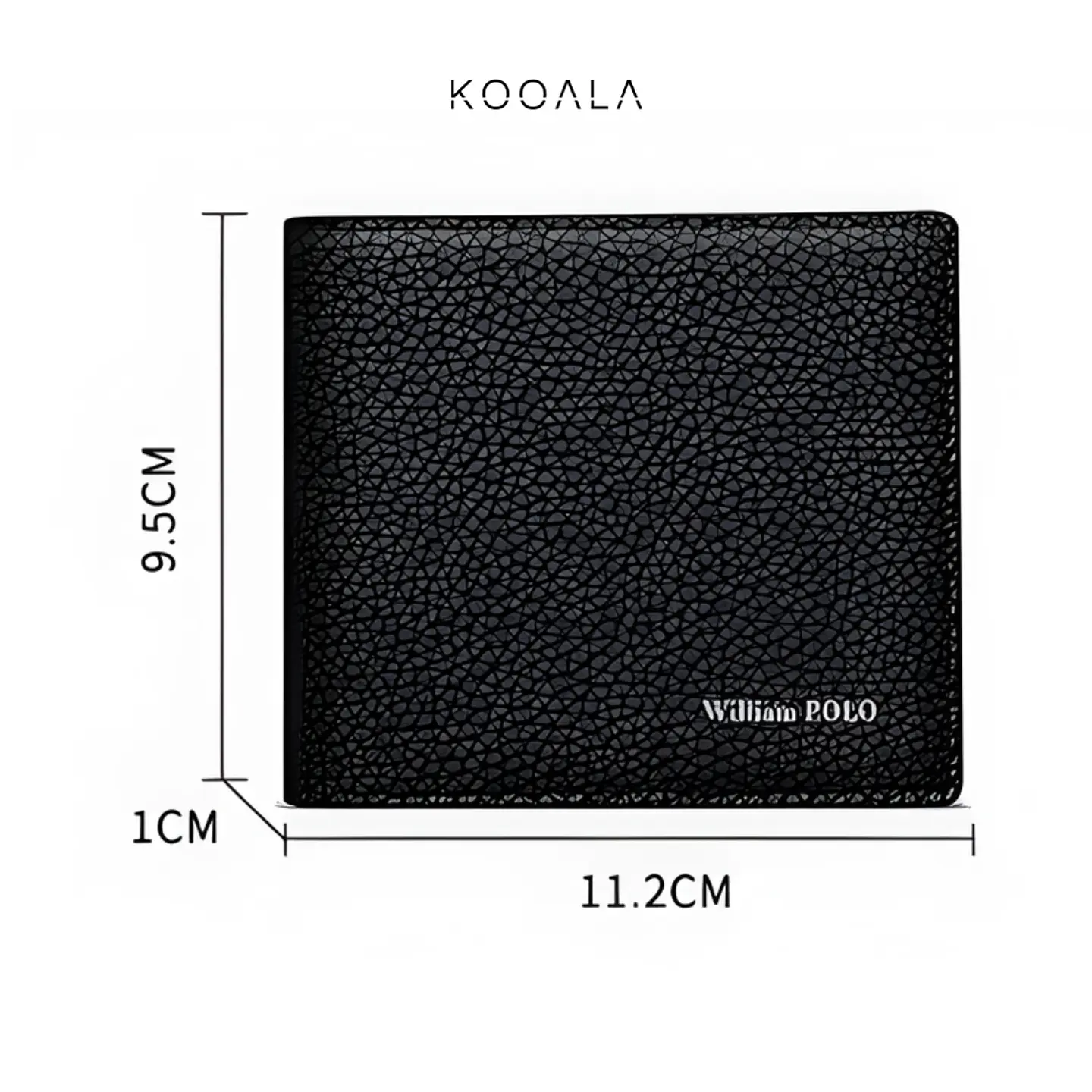 Billetera William Polo Textura Classic RFID de Cuero 5
