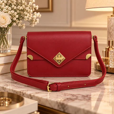 Cartera Nara Crossbody Rojo Vino para Mujer
