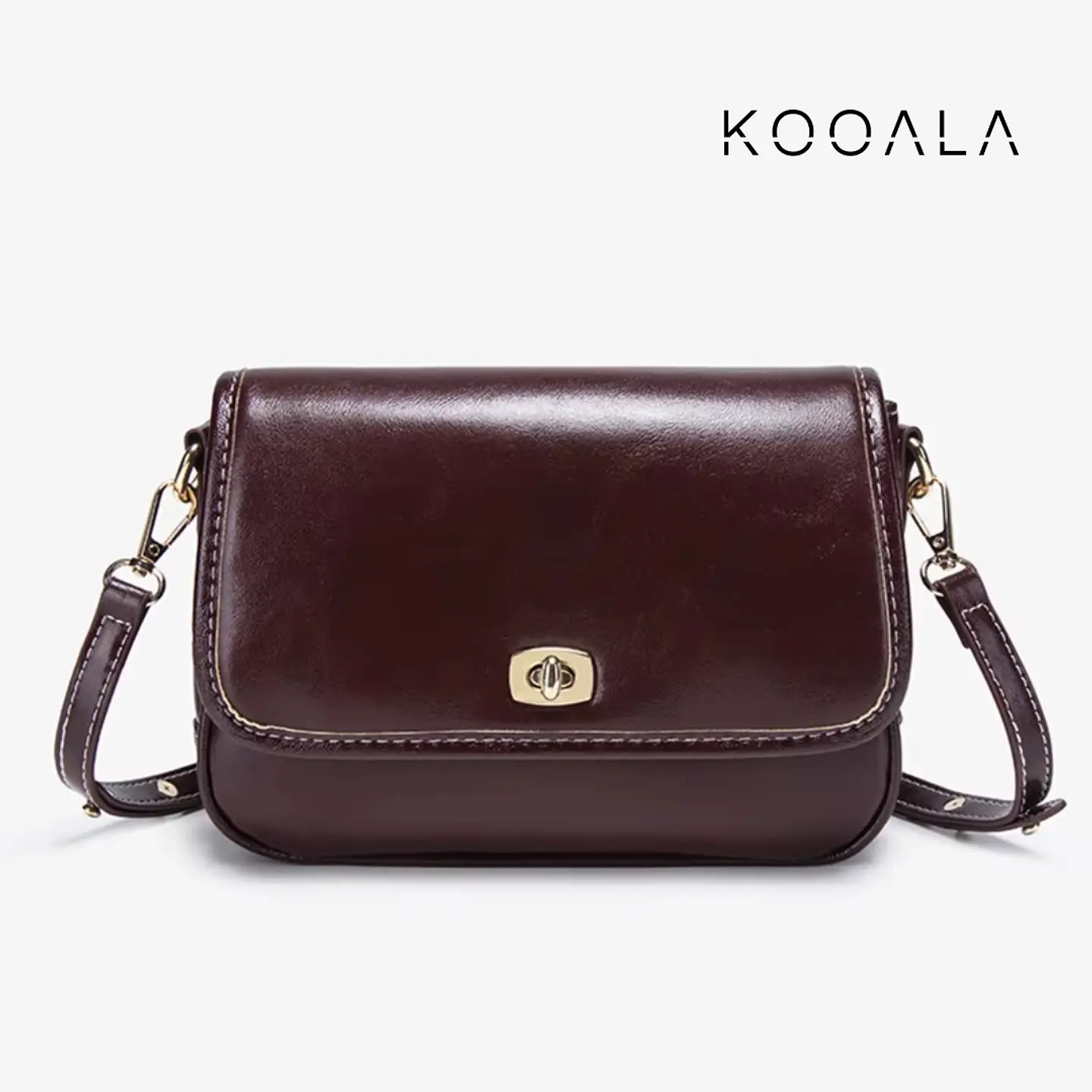 Cartera Morral Lía Rojo Vino para Mujer 1