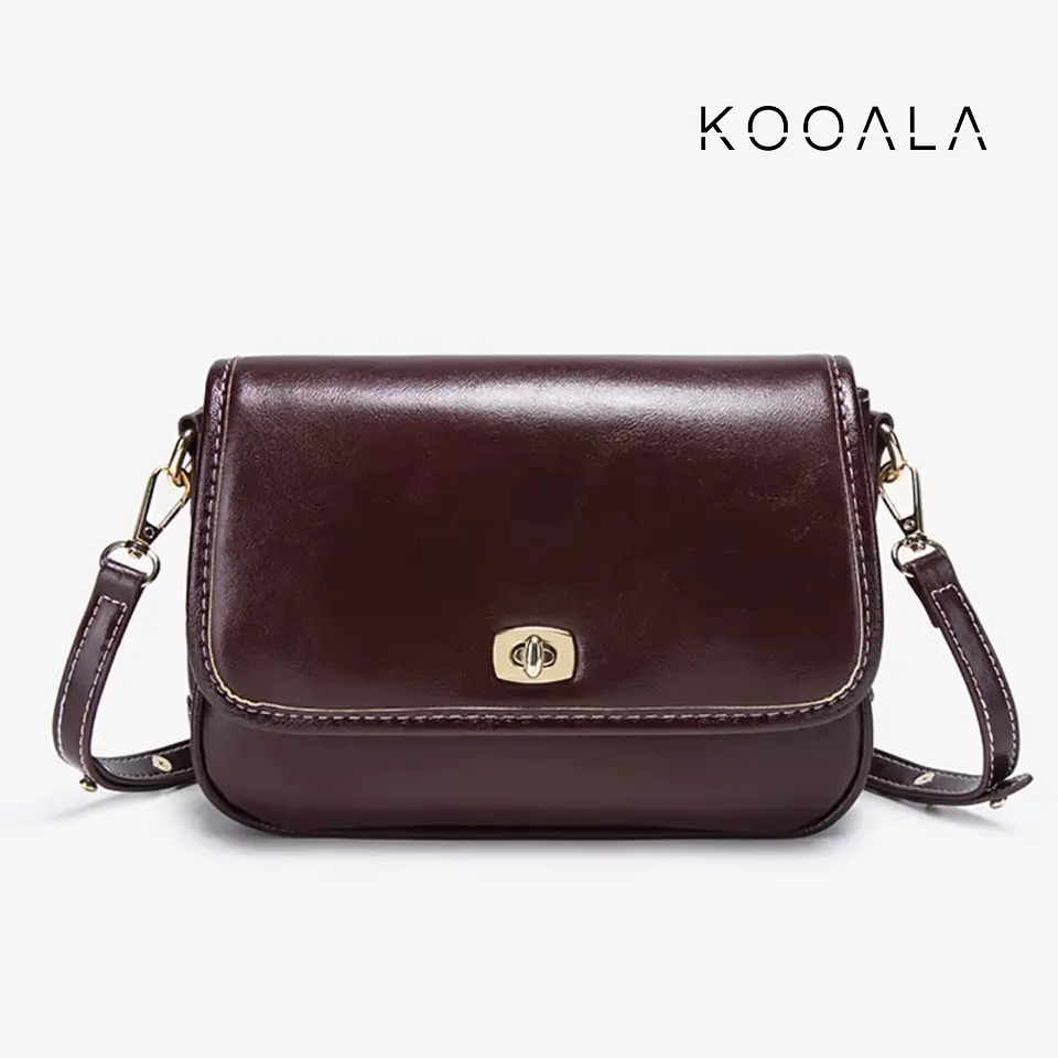 Cartera Morral Lía Rojo Vino para Mujer 1