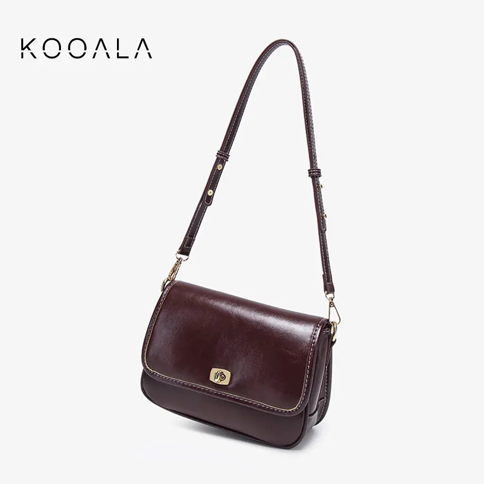 Cartera Morral Lía Rojo Vino para Mujer 4