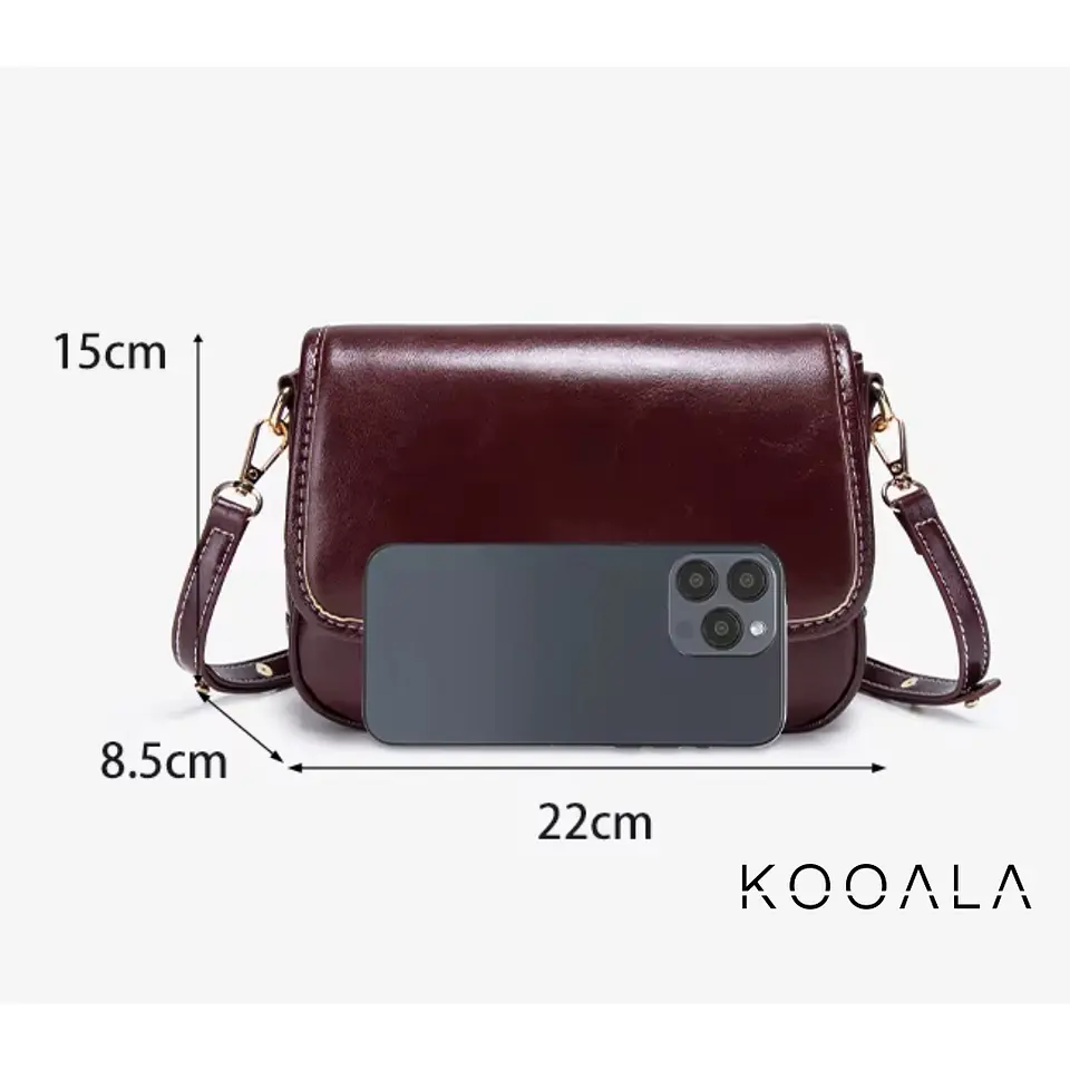 Cartera Morral Lía Rojo Vino para Mujer 6