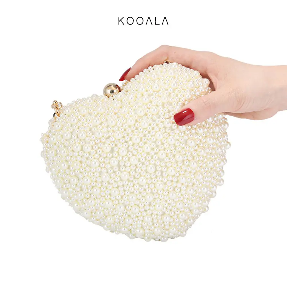 Clutch Pearl Heart Glam de Fiesta 3