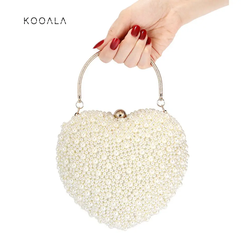 Clutch Pearl Heart Glam de Fiesta 5