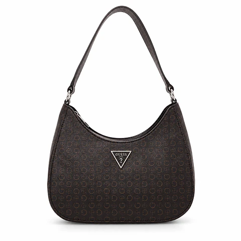 Cartera Baguette Guess Contrast Negra y Marrón para Mujer