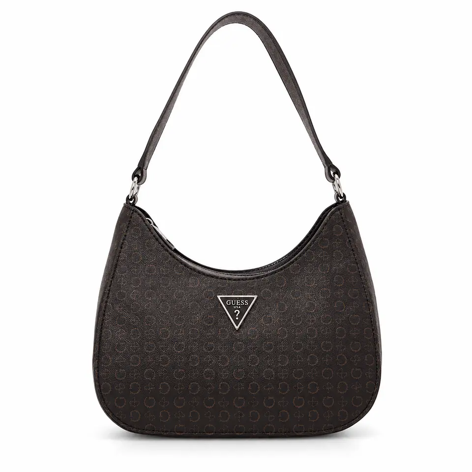 Cartera Baguette Guess Contrast Negra y Marrón para Mujer 1