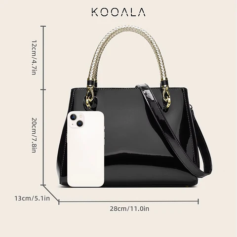 Cartera Valentina Luxe de Charol para Fiesta