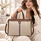 Mini Tote Tommy Hilfiger Heritage Stripe Beige para Mujer - Miniatura 2