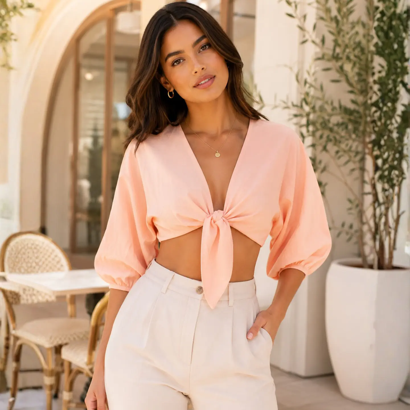 Blusa Riviera Tie Front 1