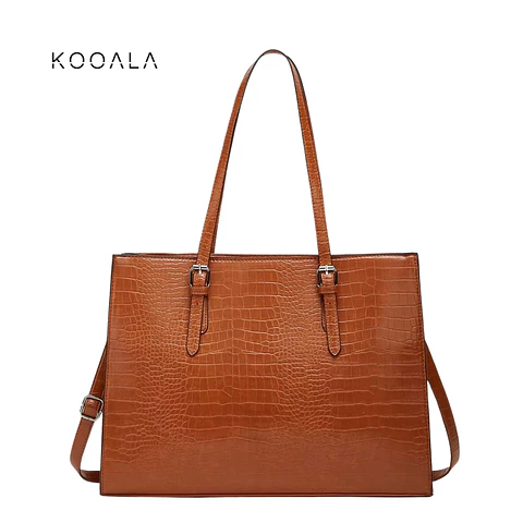 Cartera Siena Croco Portalaptop Camel