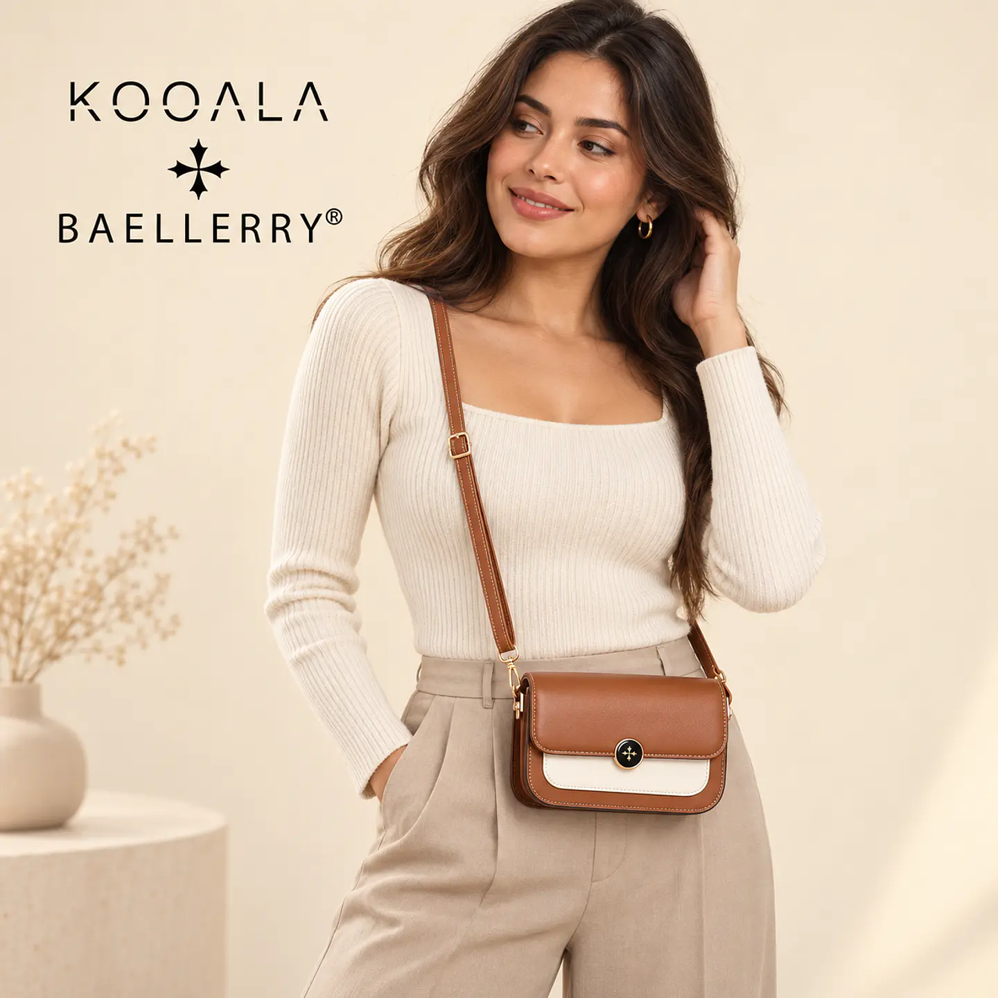 Morral Baellerry Trébol Crossbody para Mujer 5