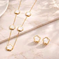 Set Collar + Aretes Clover Elegance de Acero Inoxidable - Miniatura 7