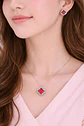 Set Collar + Aretes Aurora Crystal de Acero Inoxidable - Miniatura 6