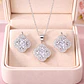 Set Collar + Aretes Aurora Crystal de Acero Inoxidable - Miniatura 8