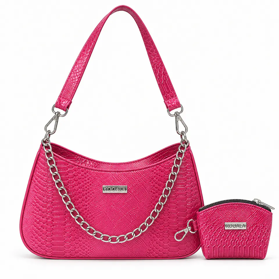 Cartera Baguette Croco Shine para Mujer 1