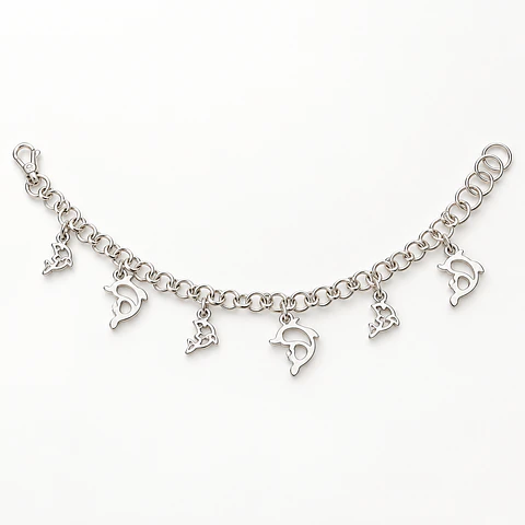 Pulsera de Plata 950 Delfines