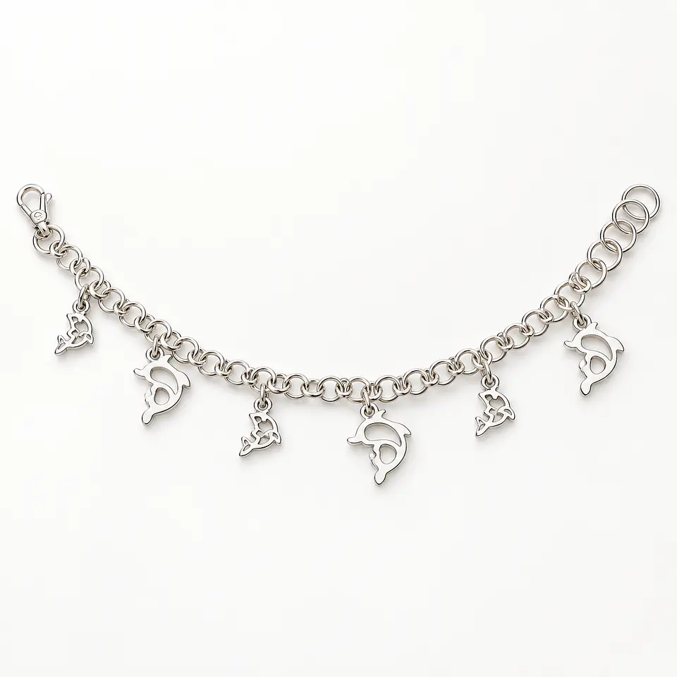 Pulsera de Plata 950 Delfines 2